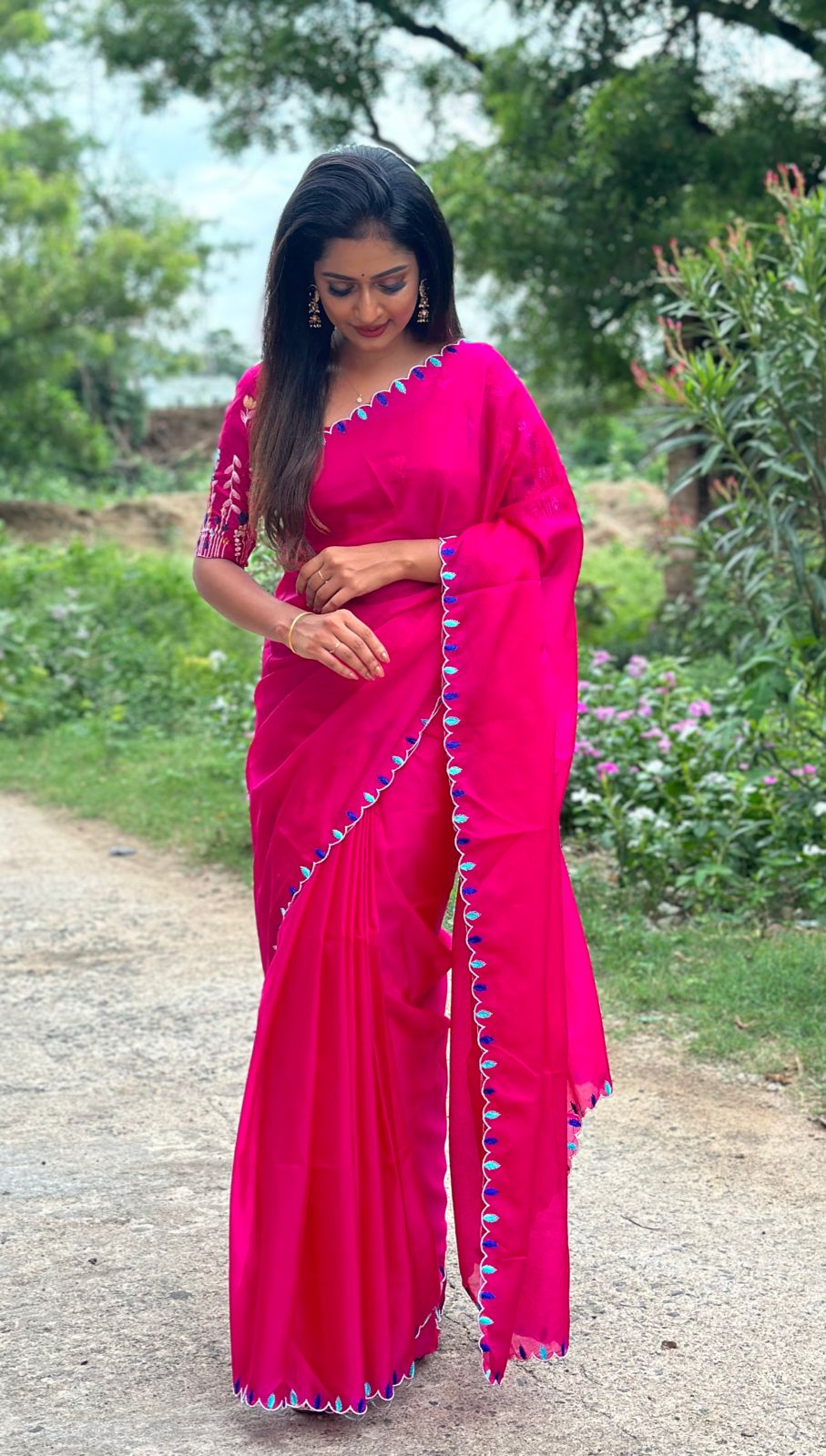 Pink Warm Silk Saree