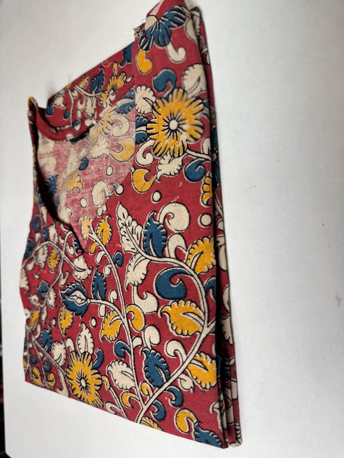 Maroon Kalamkaari Printed Kurthi