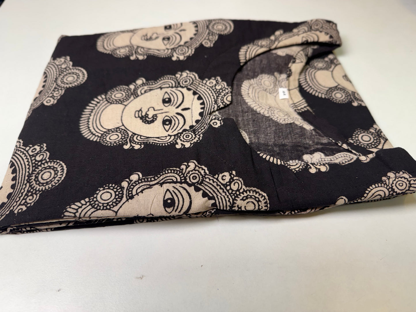 Black Kalamkaari Printed Kurthi