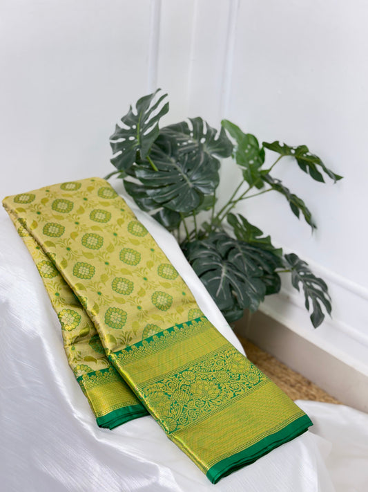 Green Semi Silk Saree
