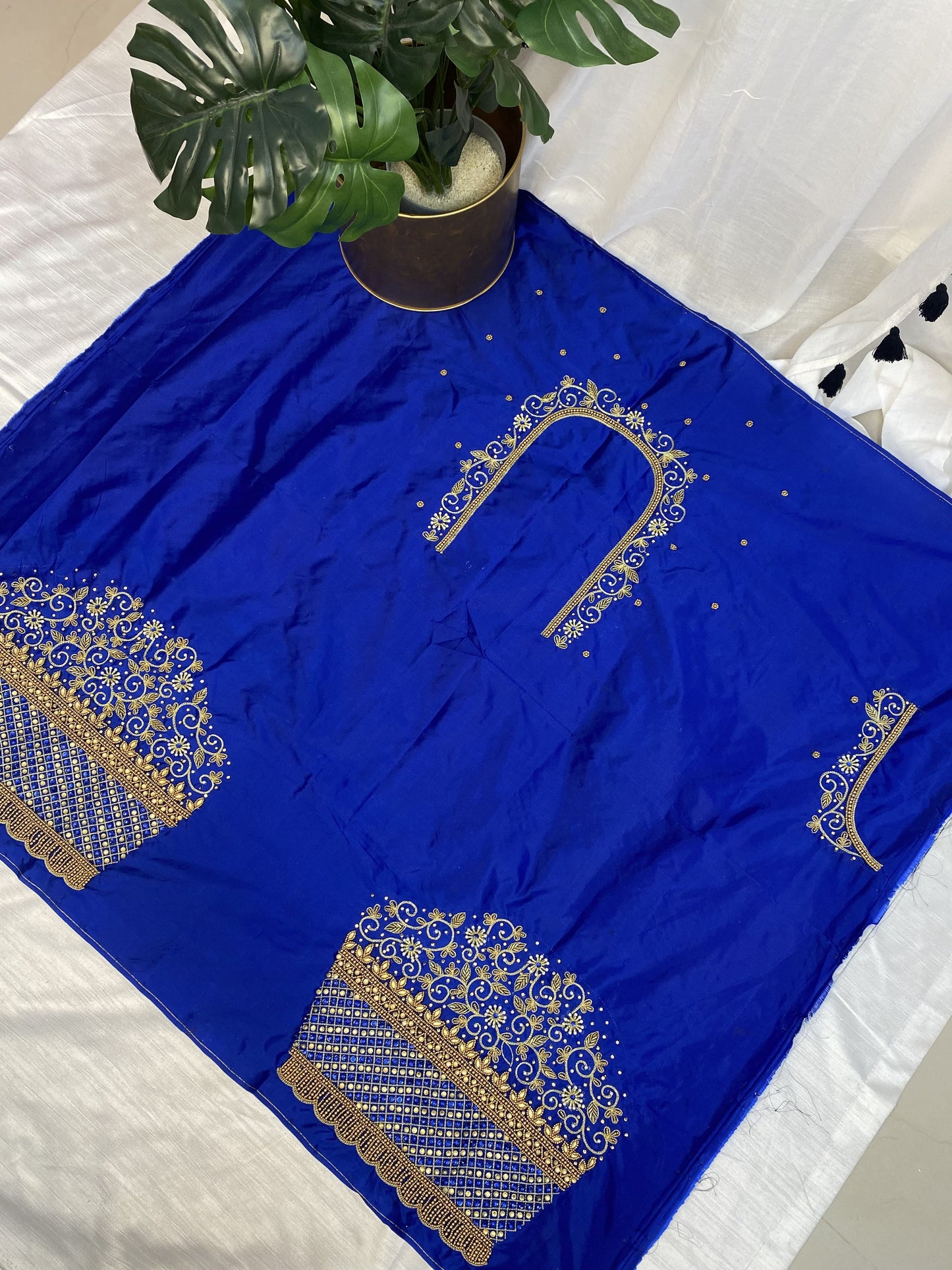 Blue Hand Work Blouse