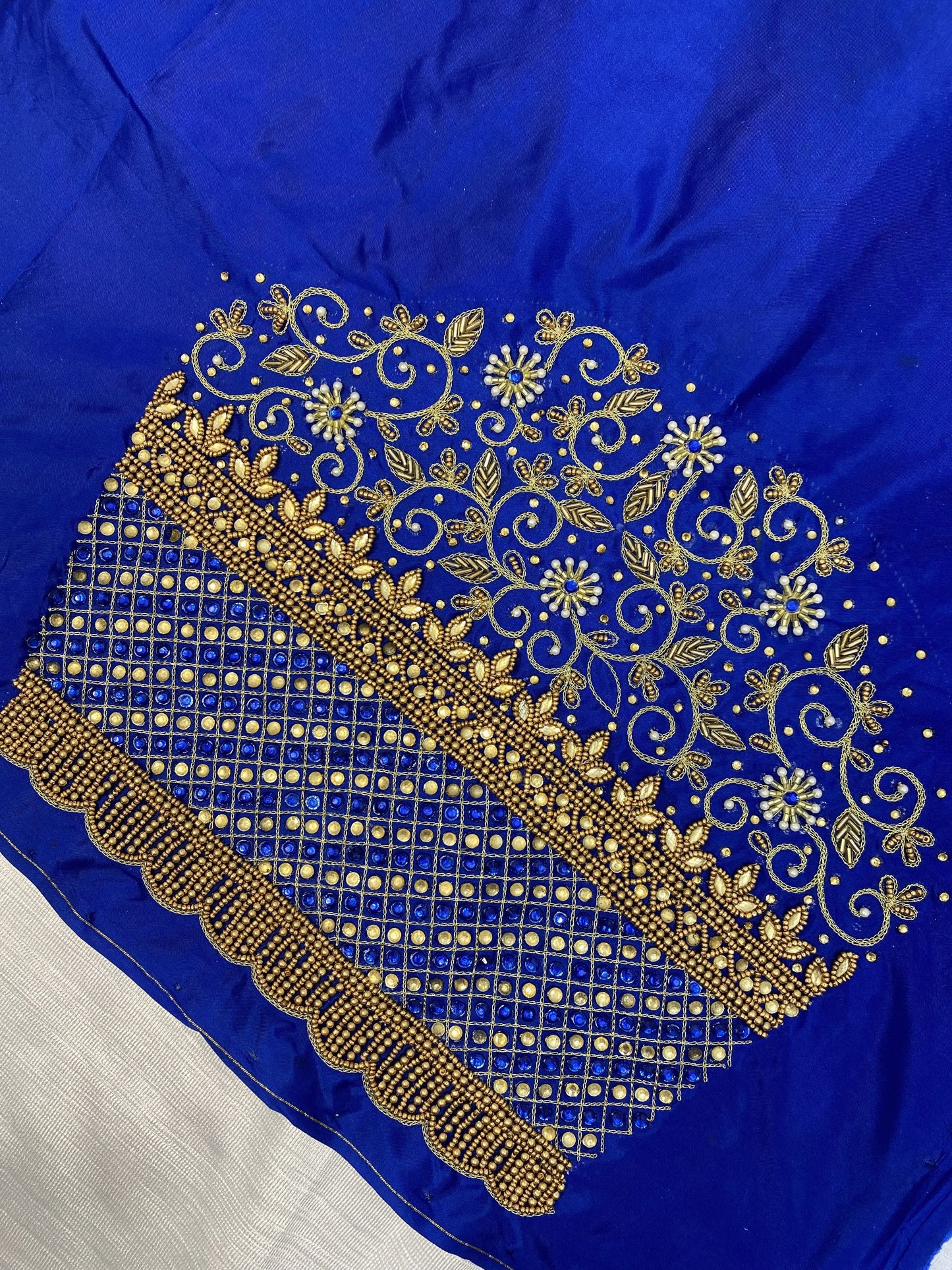 Blue Hand Work Blouse