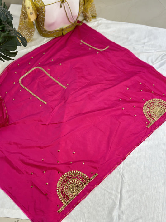 Pink Hand Work Blouse