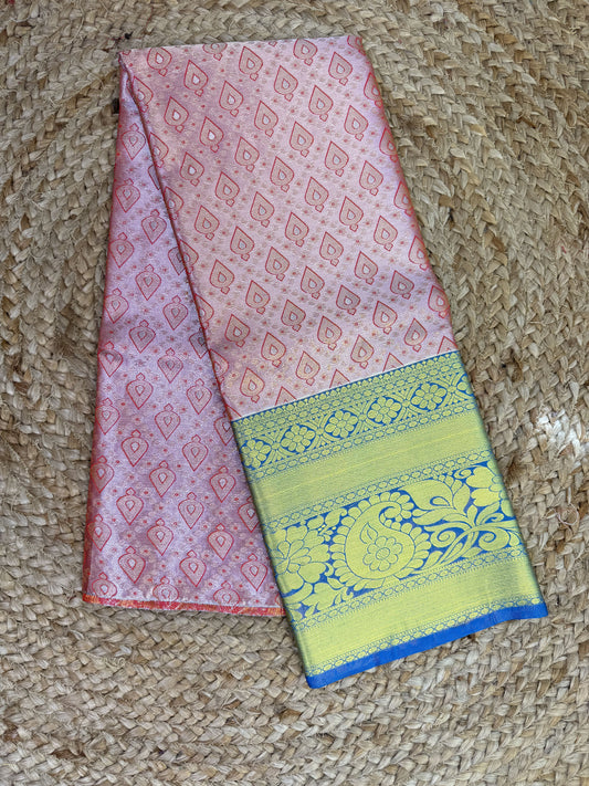 Light Pink Pattu Pavadai Sattai