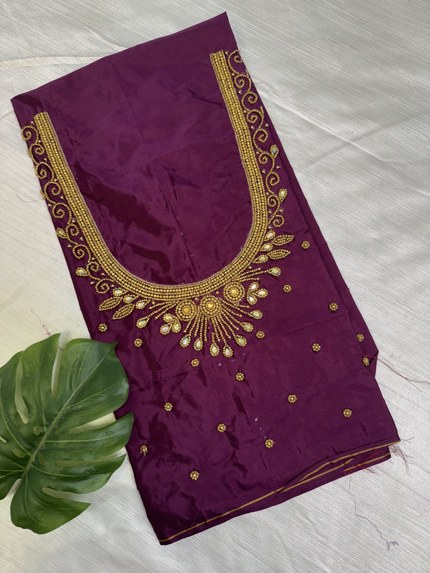 Majenta Pink Hand Work Blouse