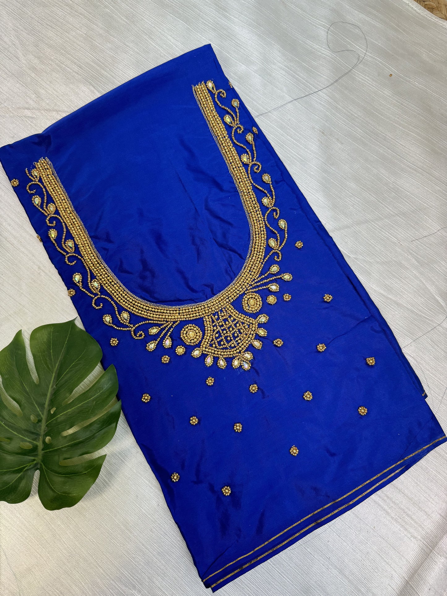 Blue Hand Work Blouse