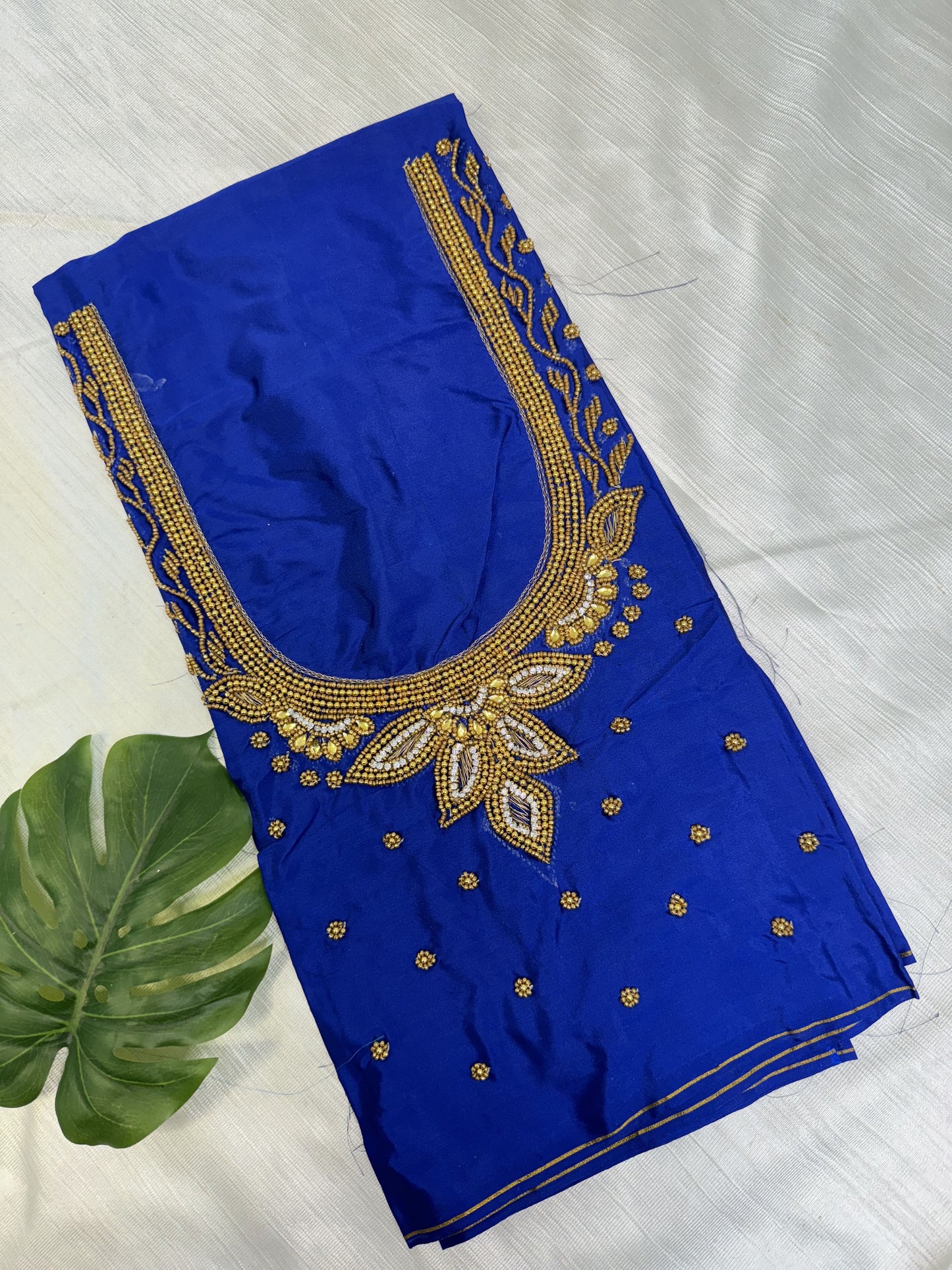 Blue Hand Work Blouse