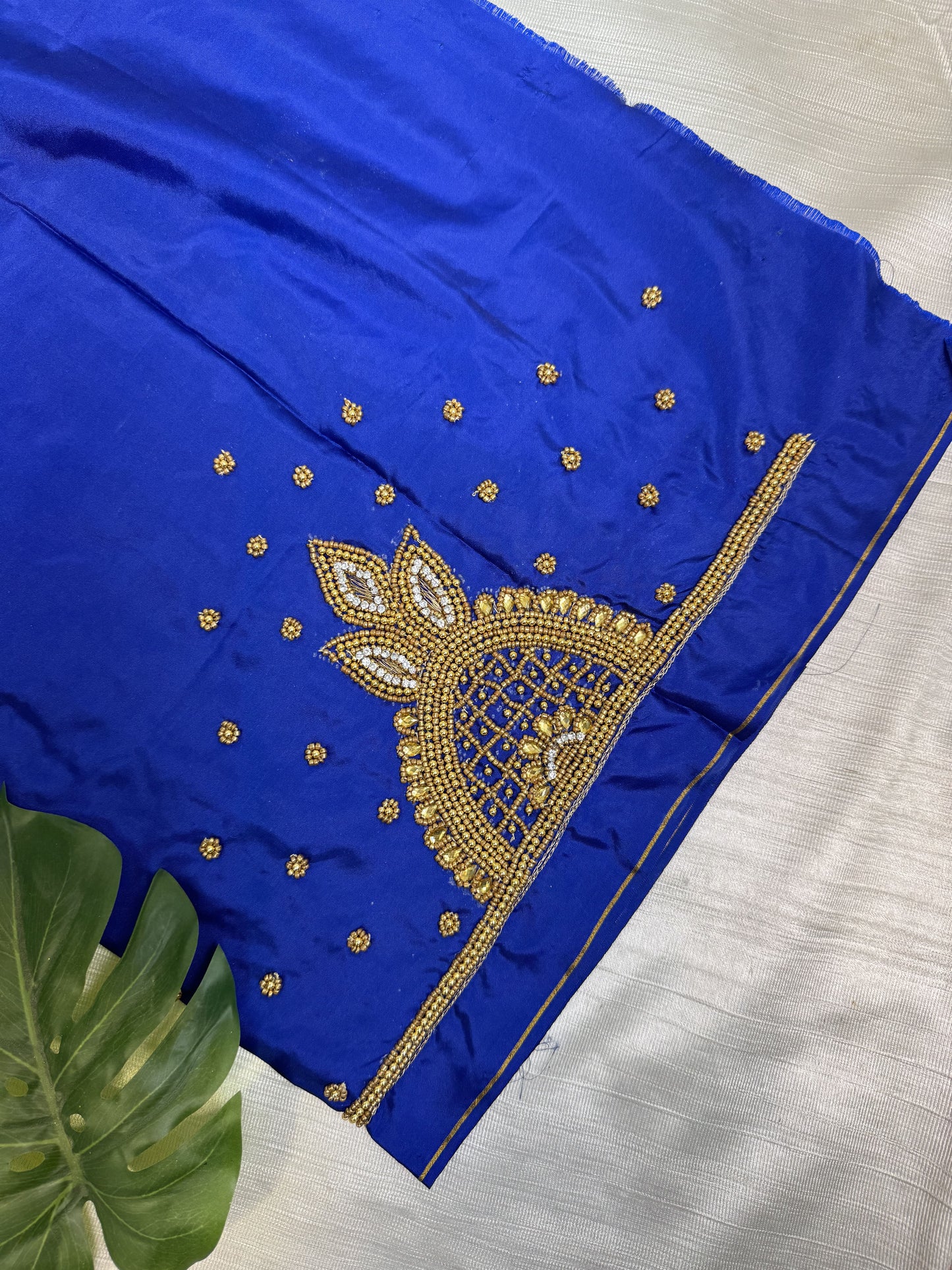 Blue Hand Work Blouse