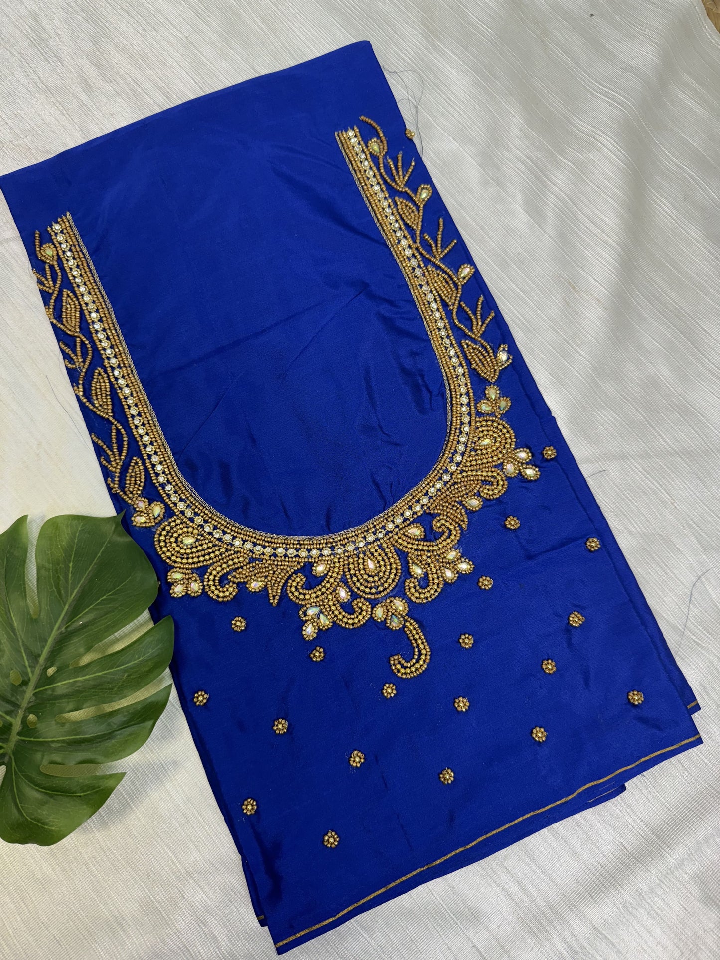 Blue Hand Work Blouse
