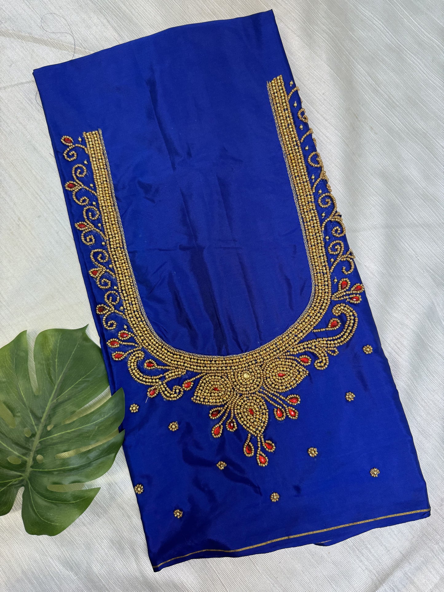 Blue Hand Work Blouse