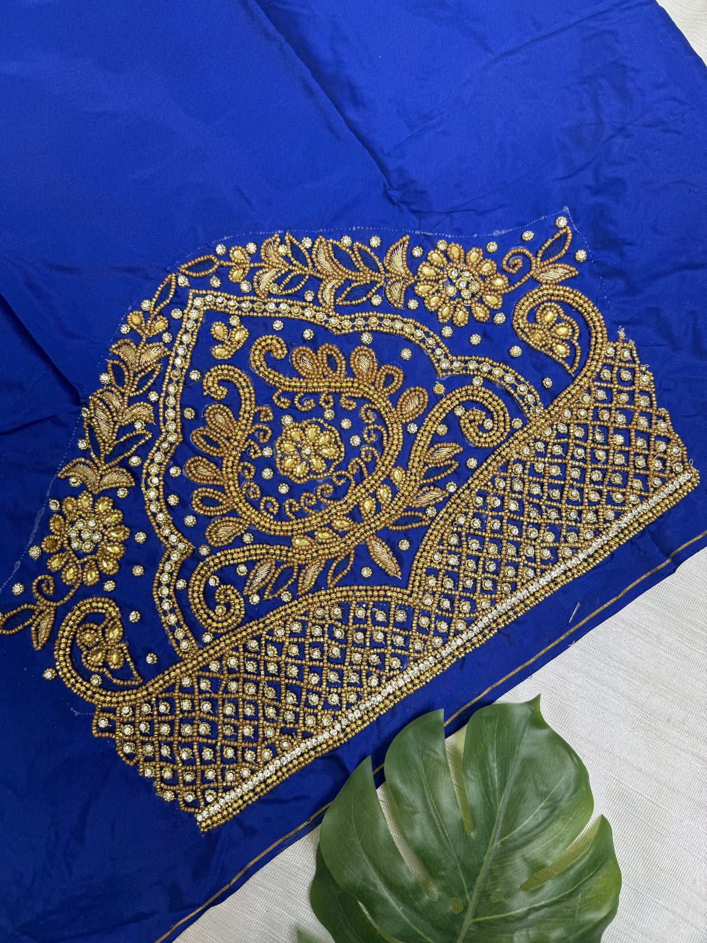 Blue Hand Work Blouse