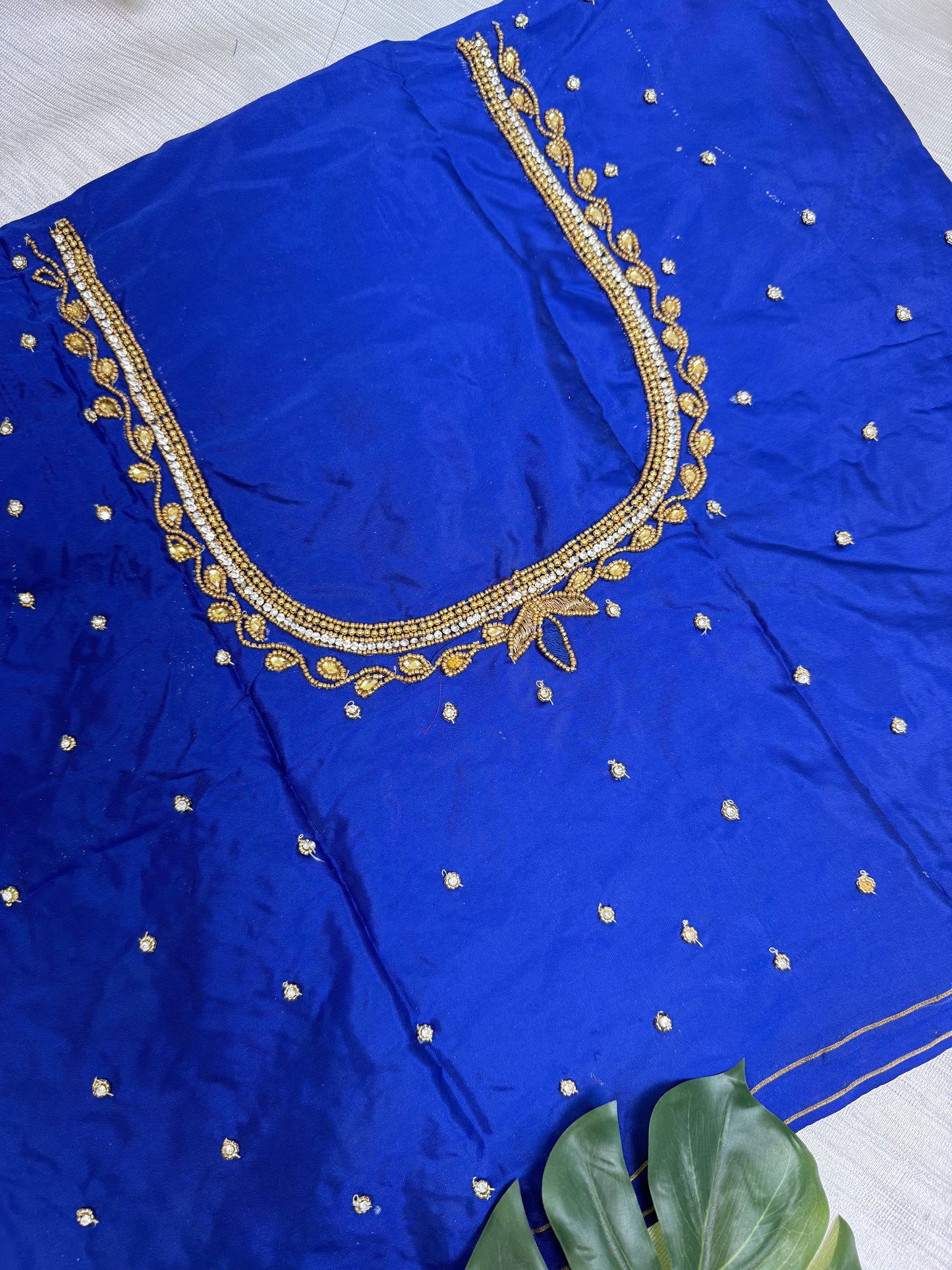 Blue Hand Work Blouse