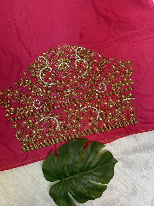 Pink Hand Work Blouse