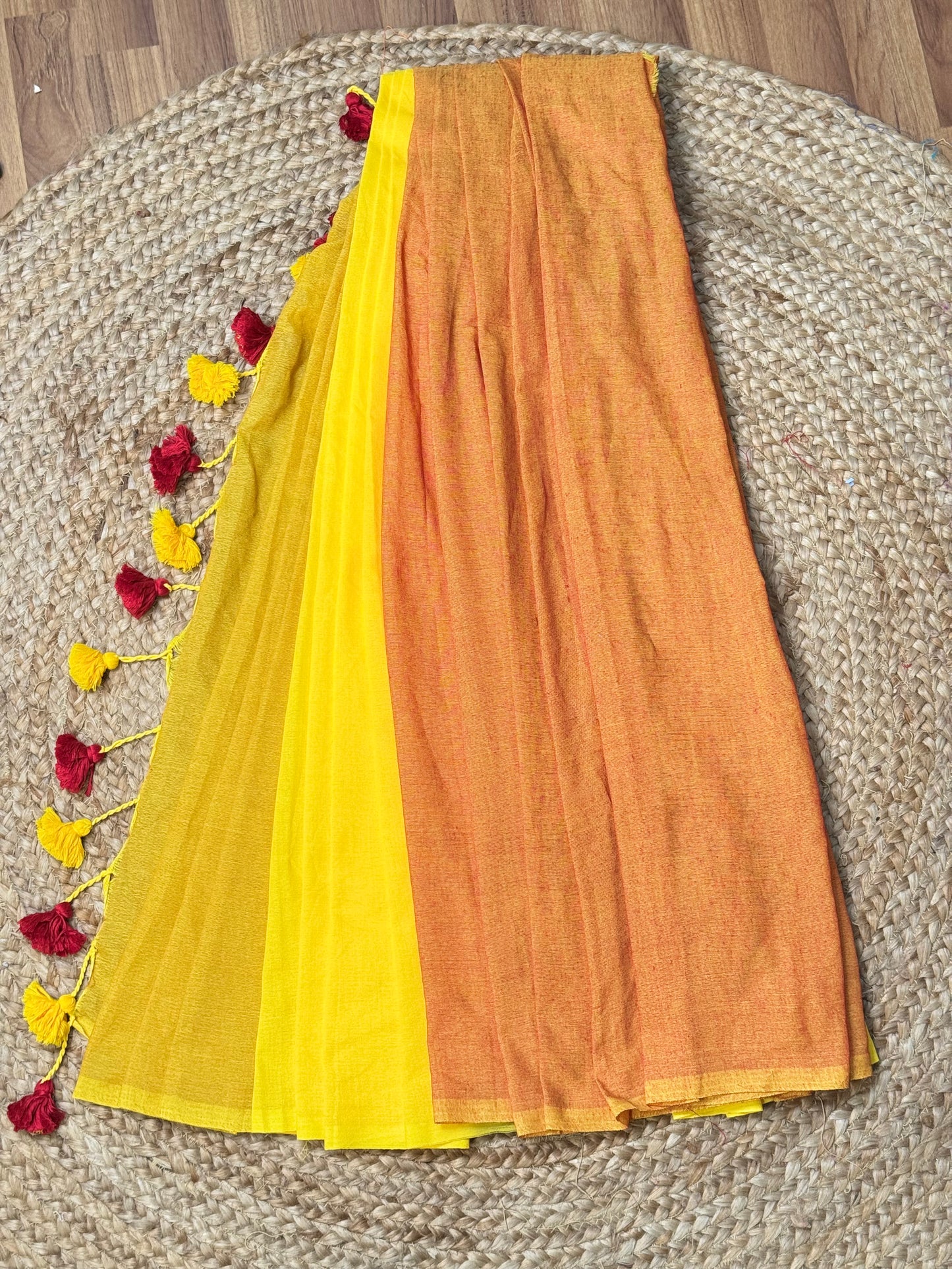 TRIPLE SHADED SAREE.