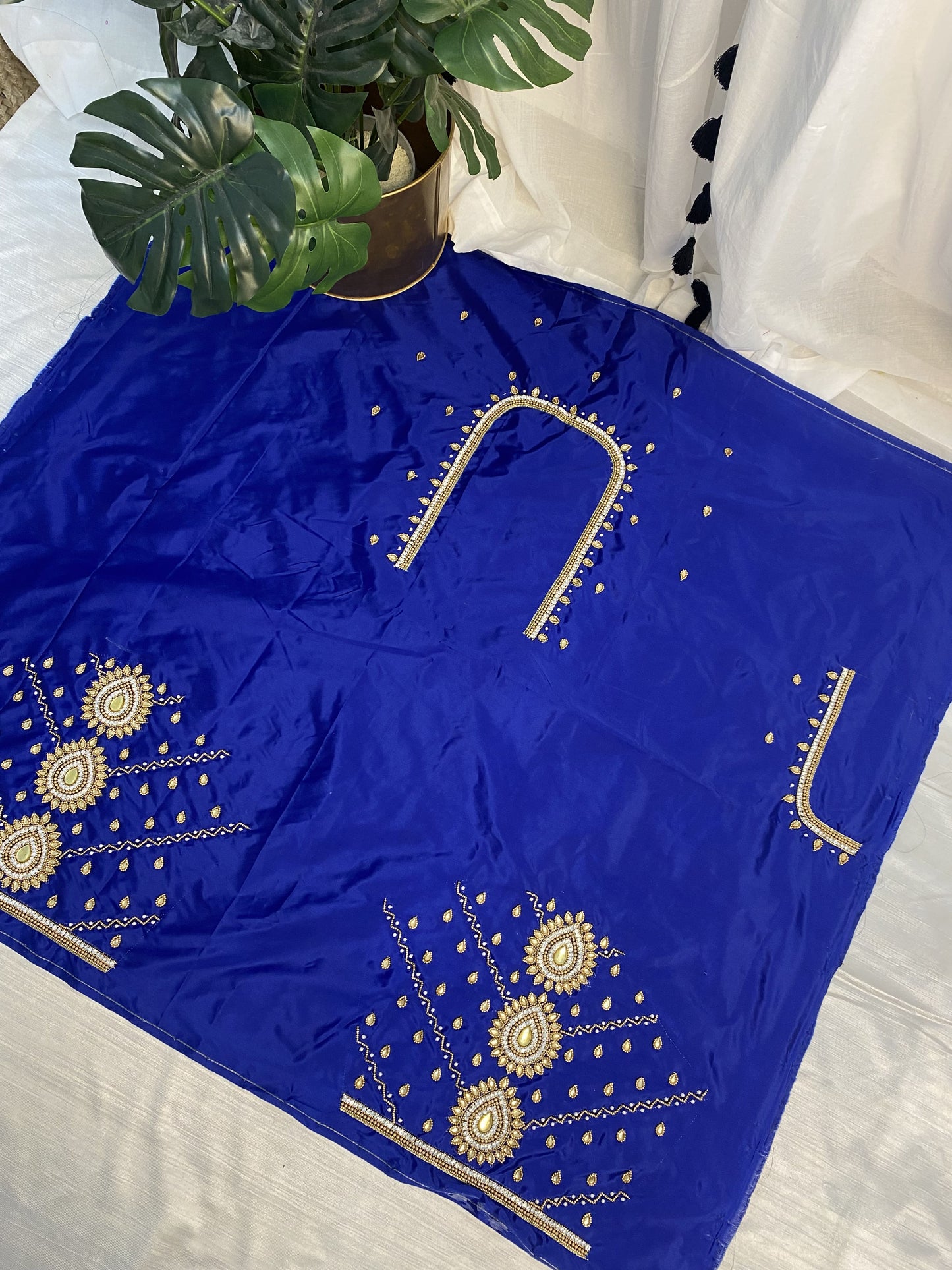 Blue Hand Work Blouse