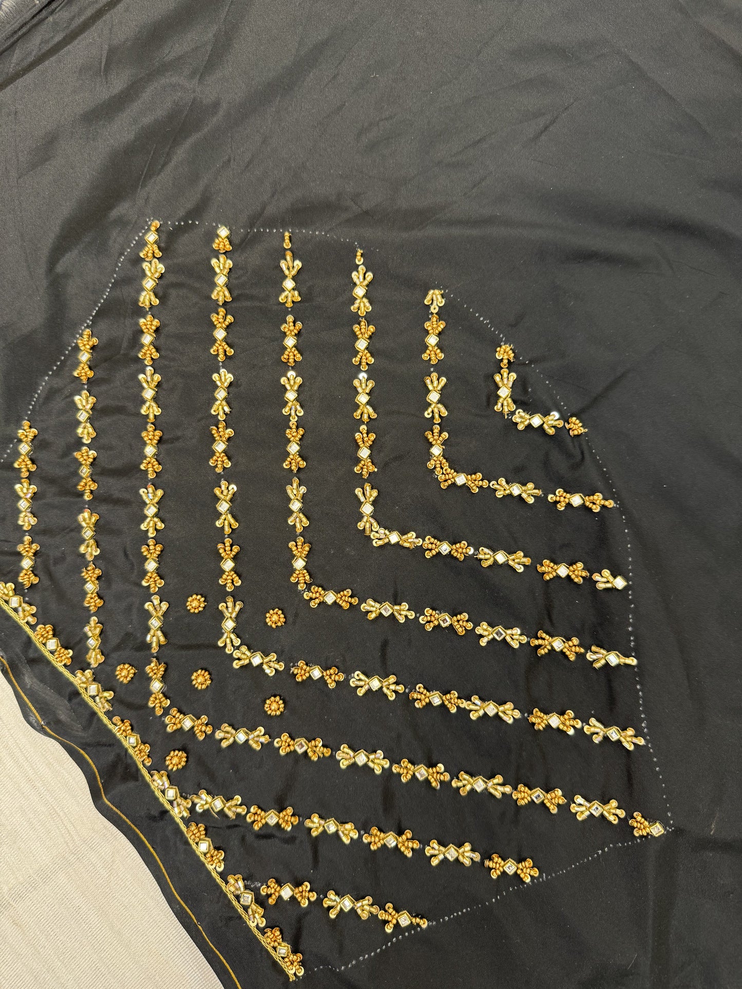 Black Hand Work Blouse