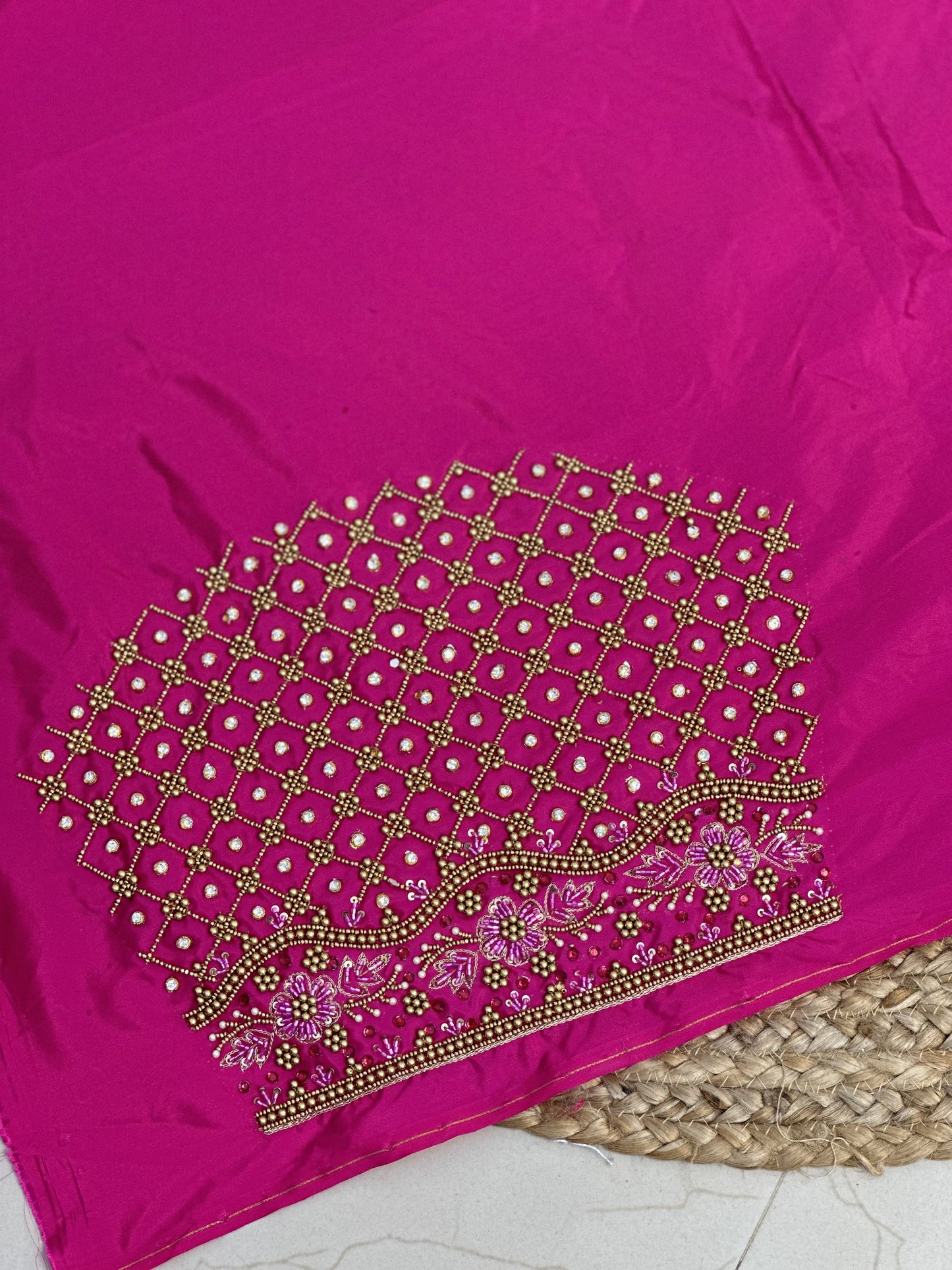 Pink Hand Work Blouse