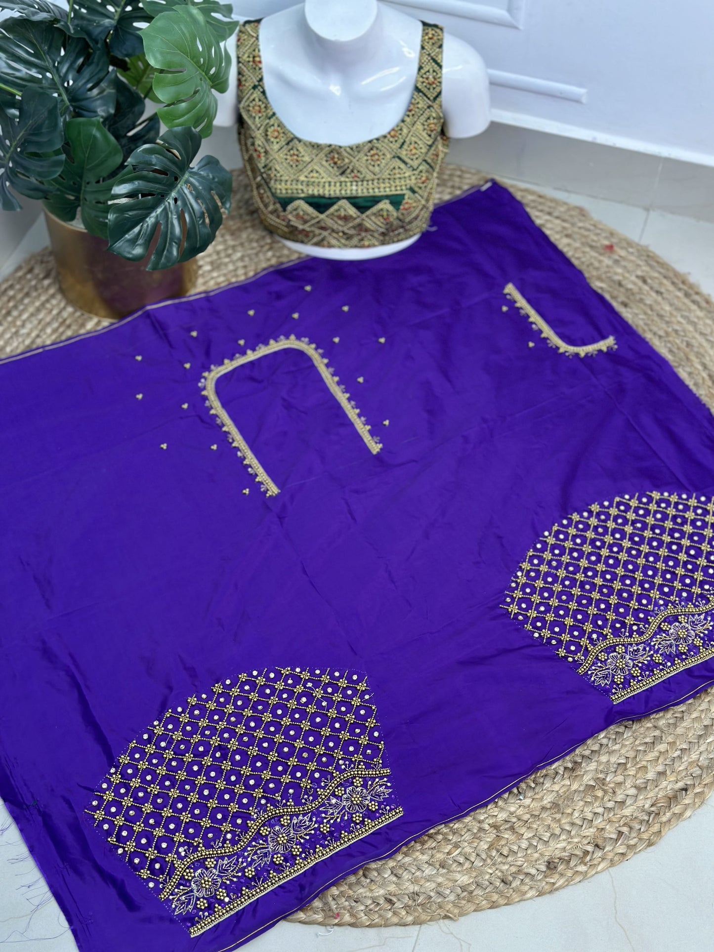 Violet Hand Work Blouse