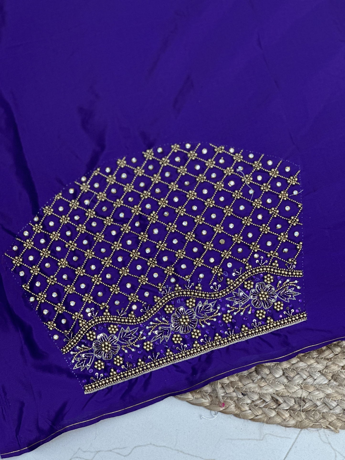 Violet Hand Work Blouse