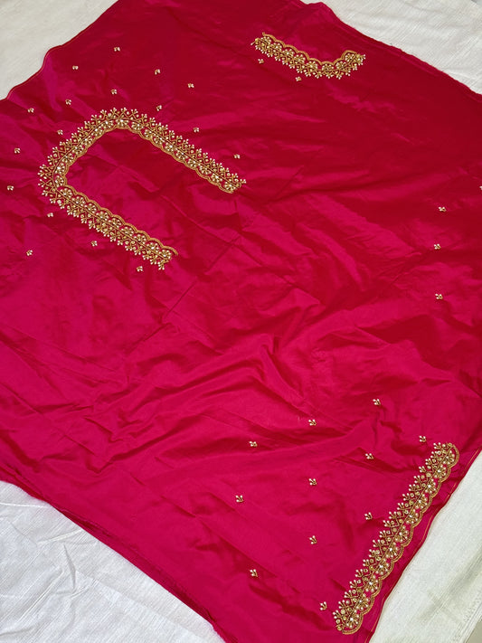 Pink Hand Work Blouse