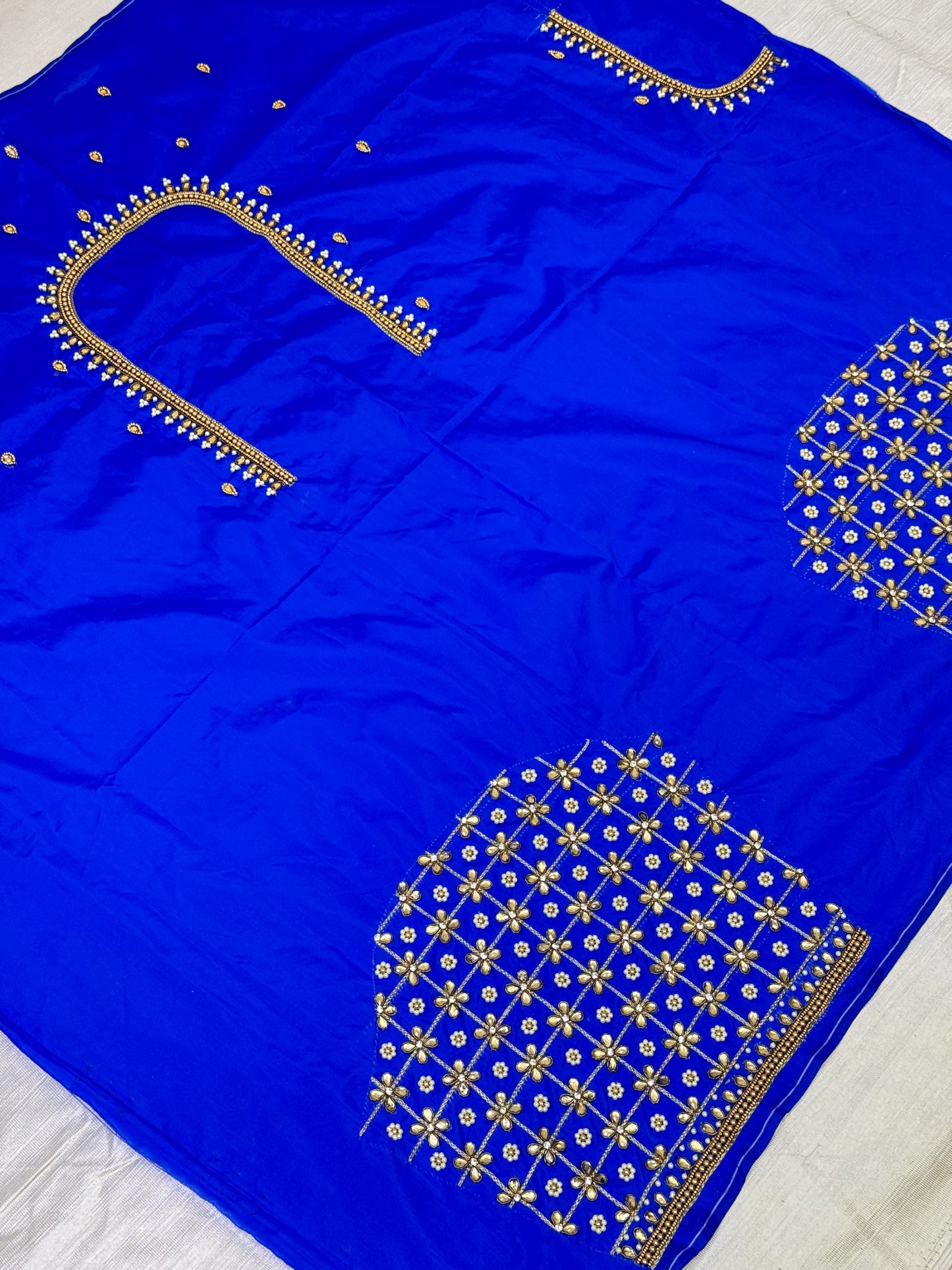 Blue Hand Work Blouse