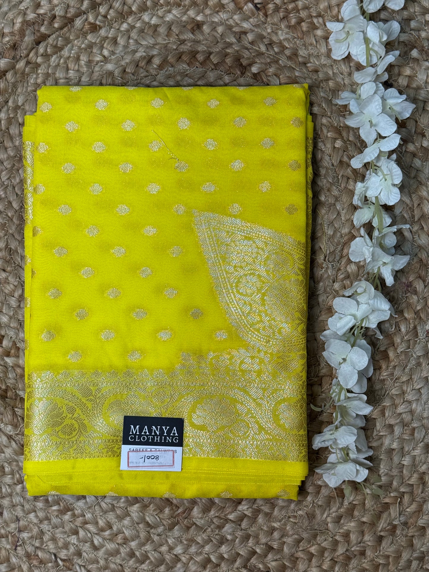 Yellow Warm Silk Saree