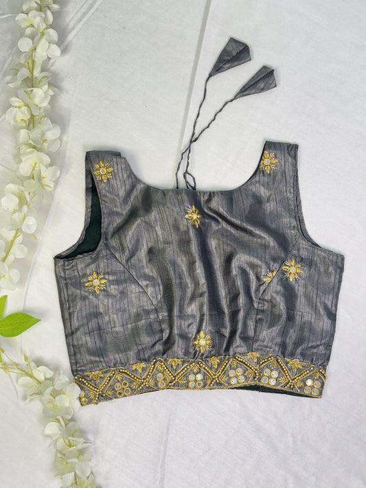 Grey Ready to Wear Blouse