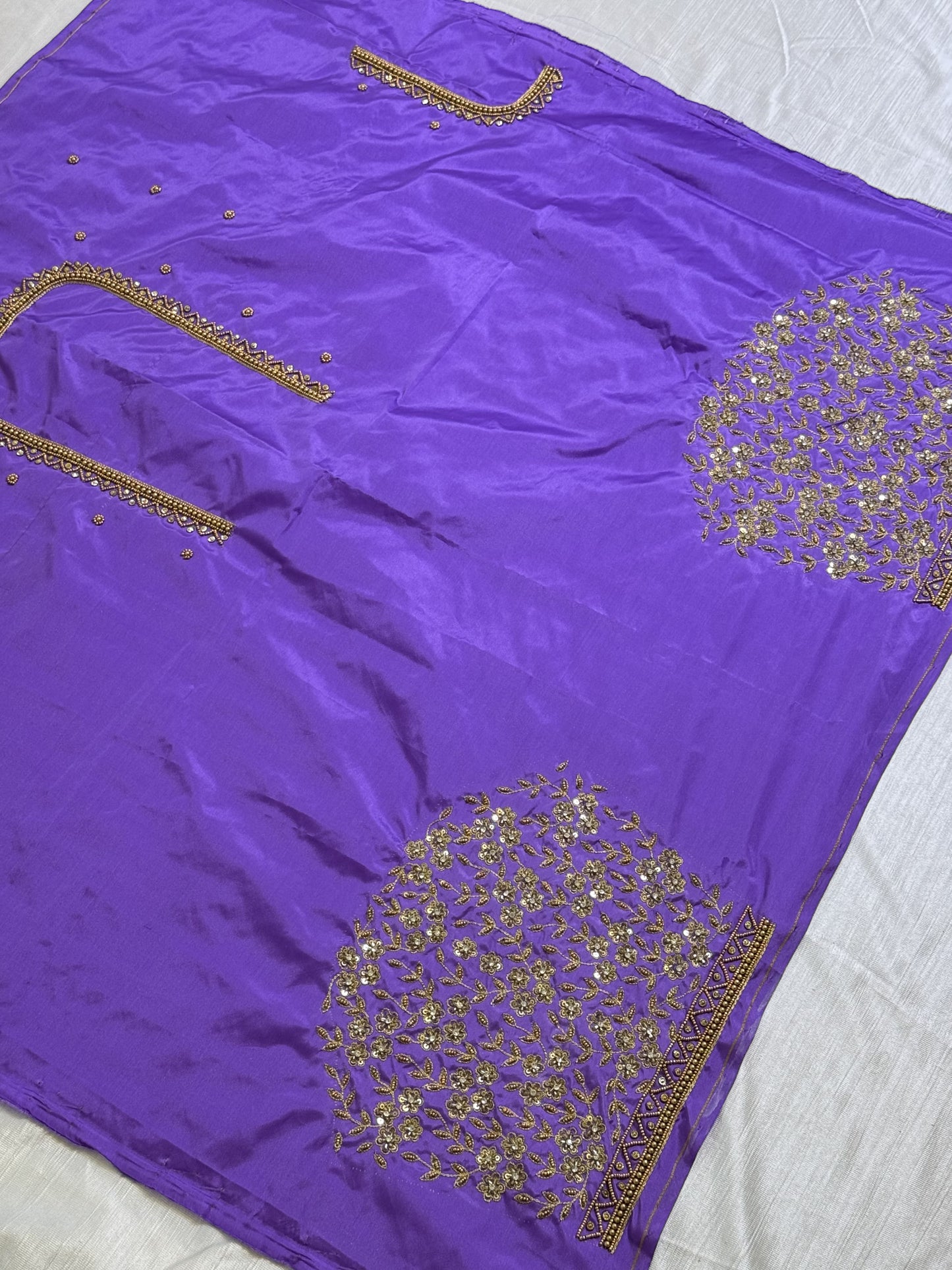 Lavender Hand Work Blouse