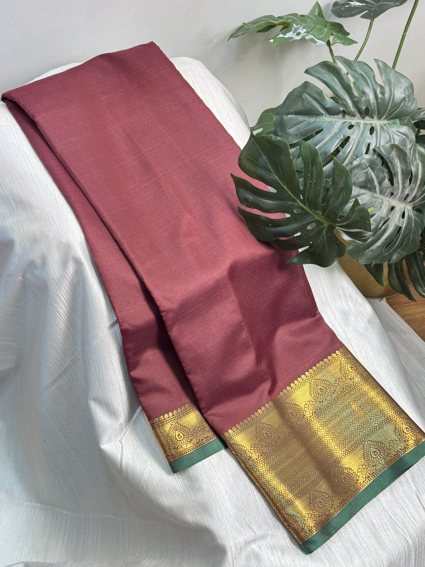 Maroon Soft Silk Saree
