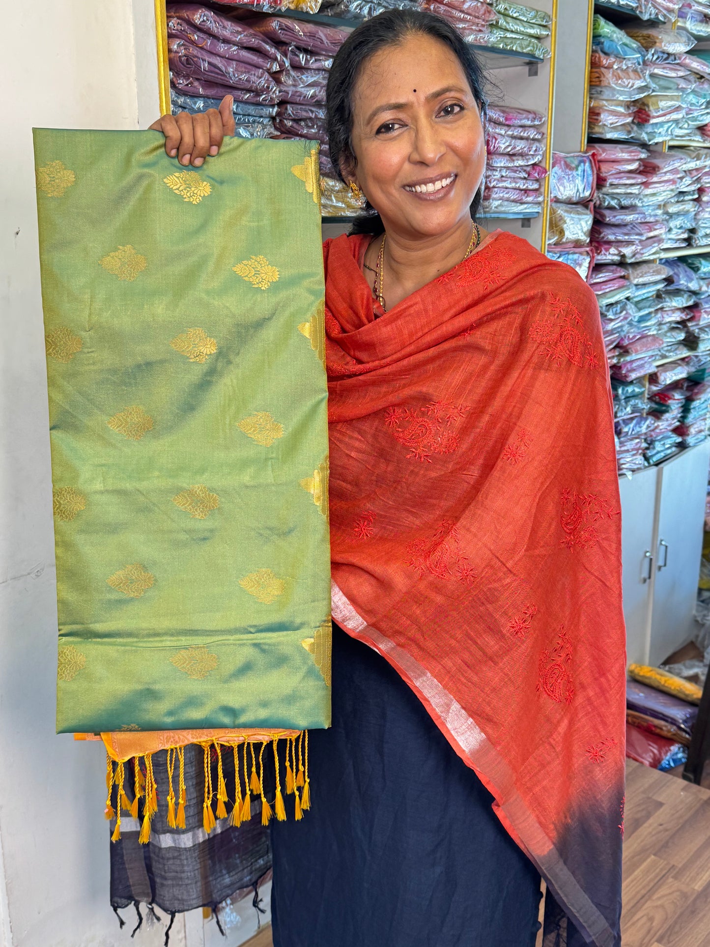 Green Soft Silk Saree
