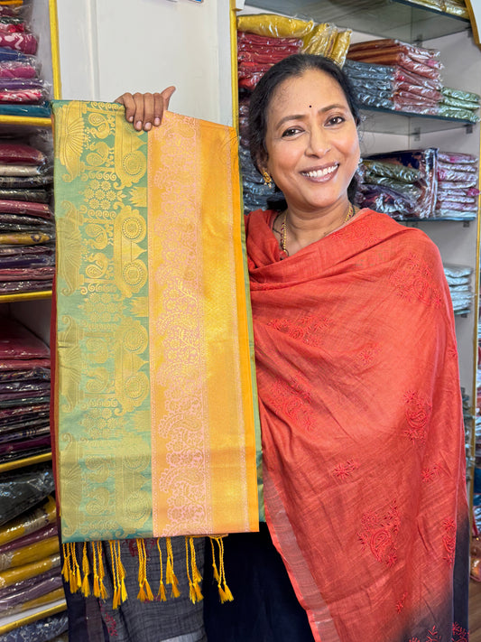 Green Soft Silk Saree