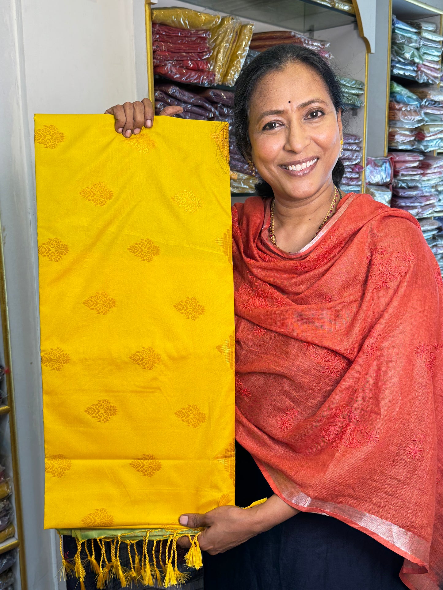 Yellow Soft Silk Saree
