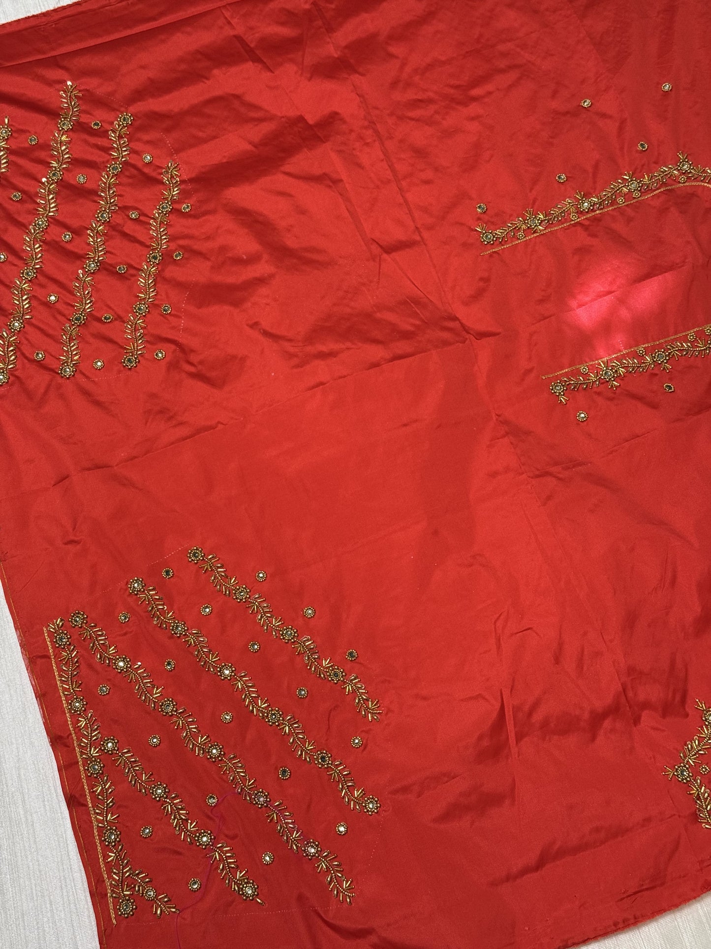 Red Hand Work Blouse