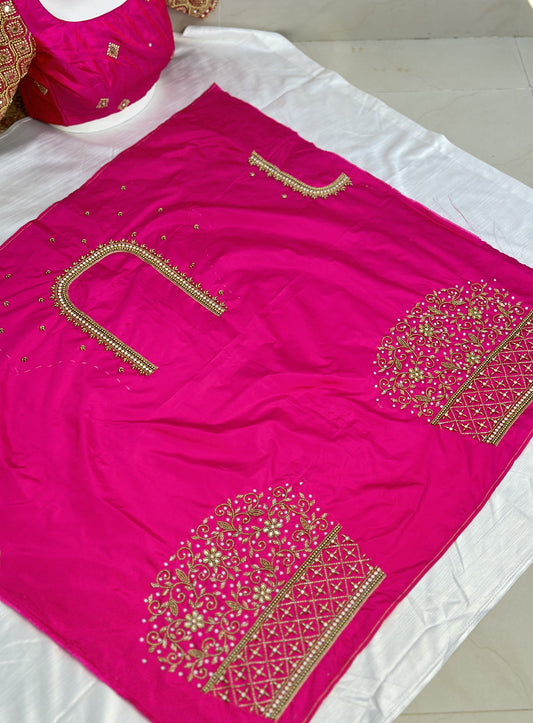 Pink Hand Work Blouse