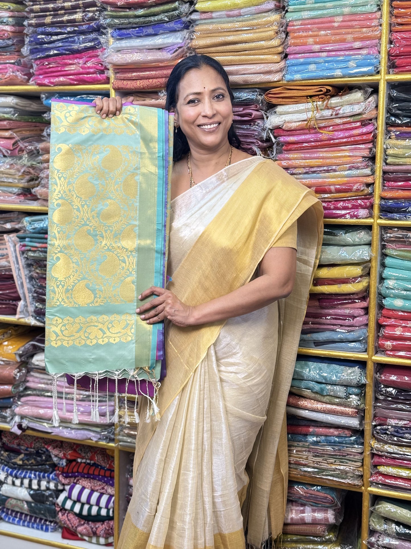 Light Purple Silk Saree