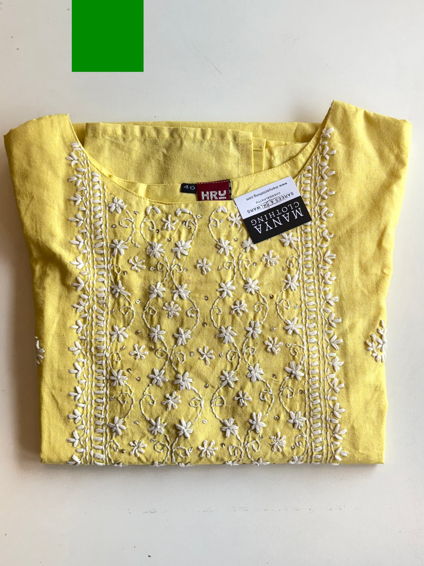 Yellow Ready to wear Kurthi