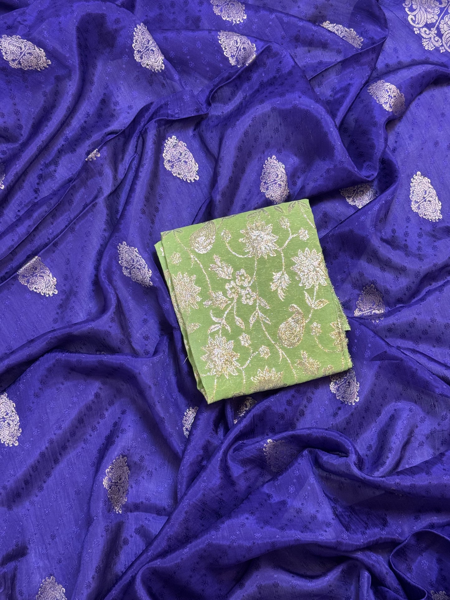 Violet Georgette Saree