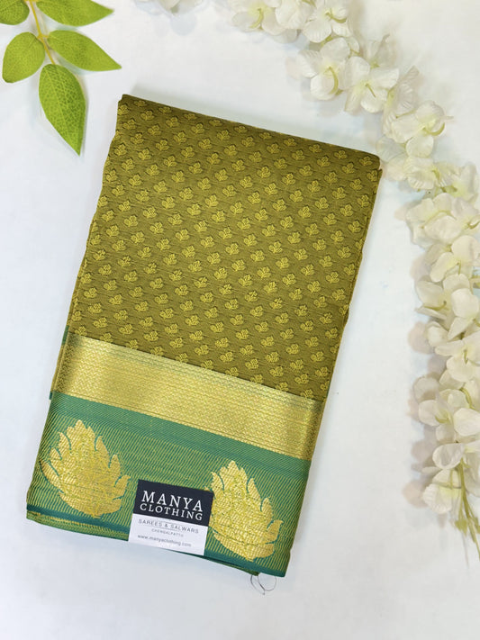 Green Semi Silk Saree