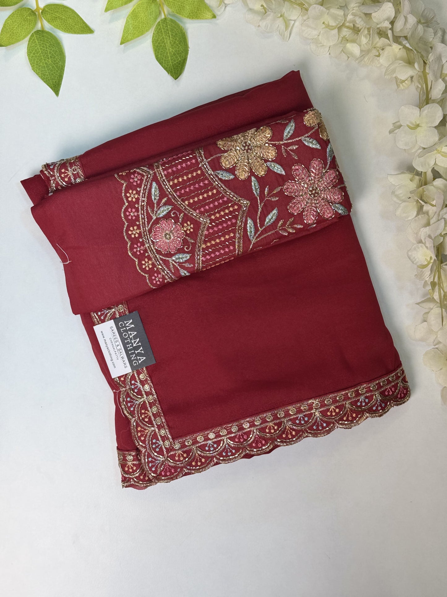 Pink Designer Saree