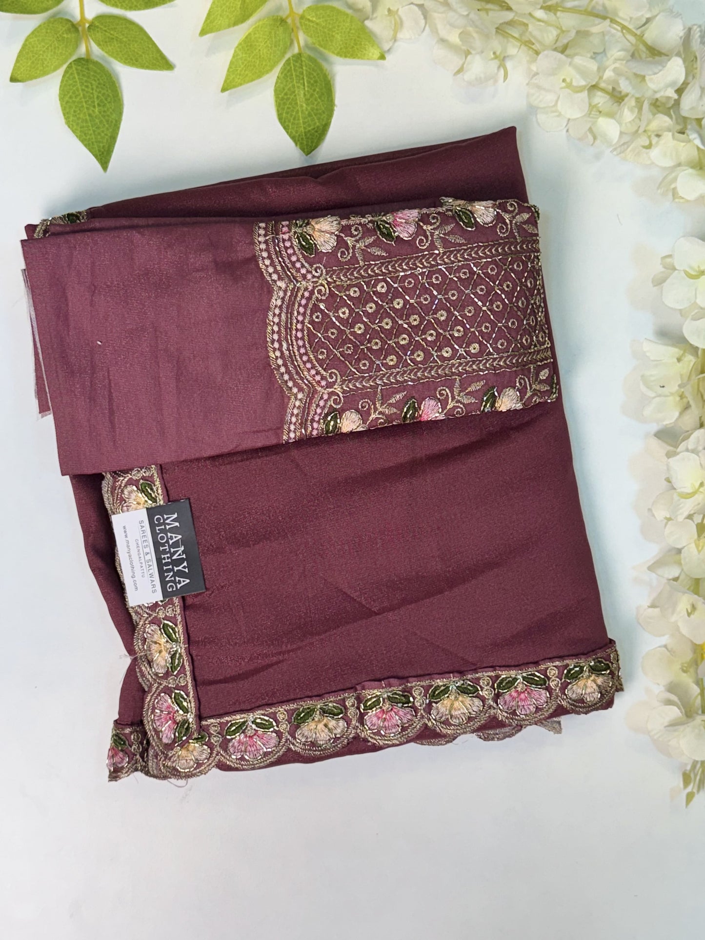 Onion Peel Designer Saree