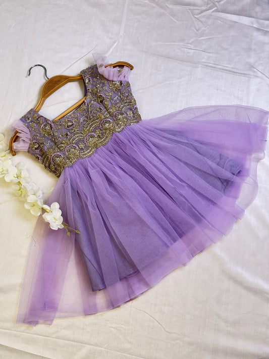 Lavender Baby Frock