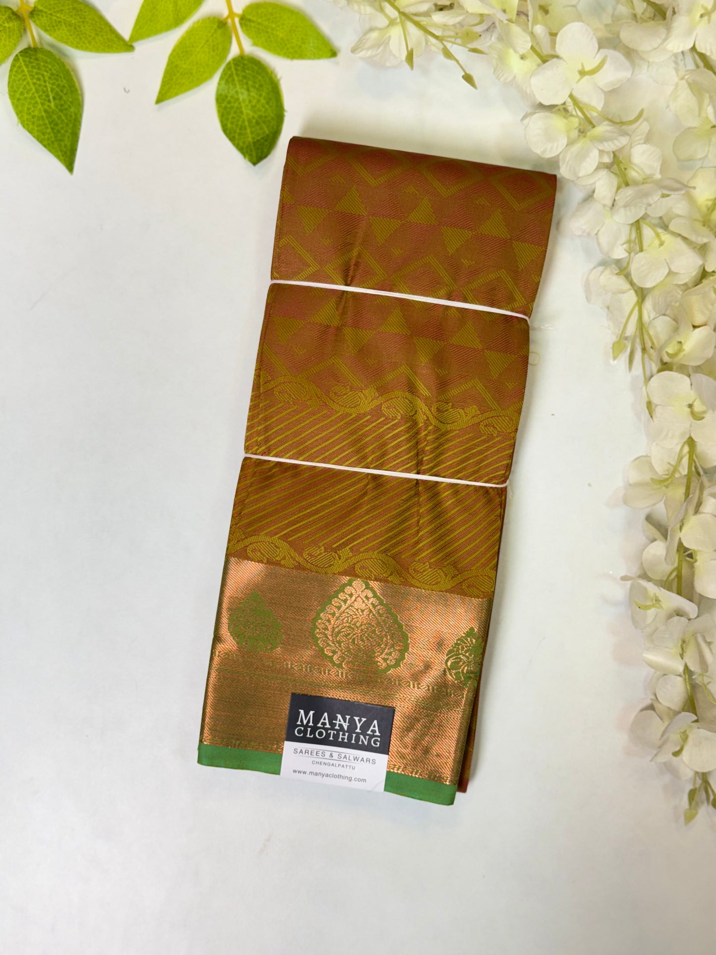 Mustard Semi Silk Saree