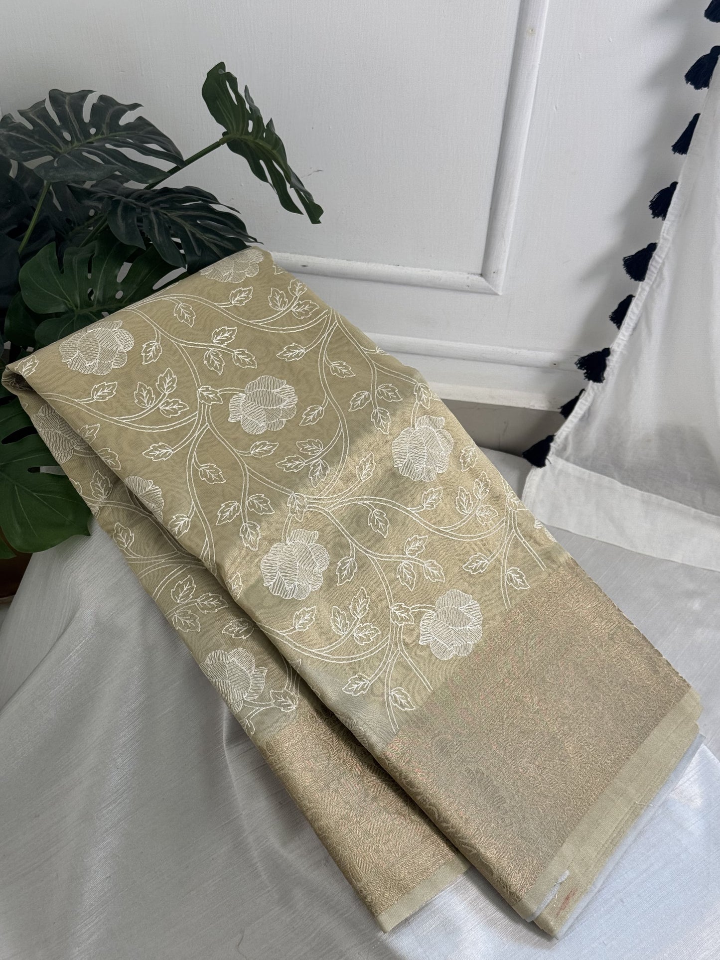 Golden Tissue Saree