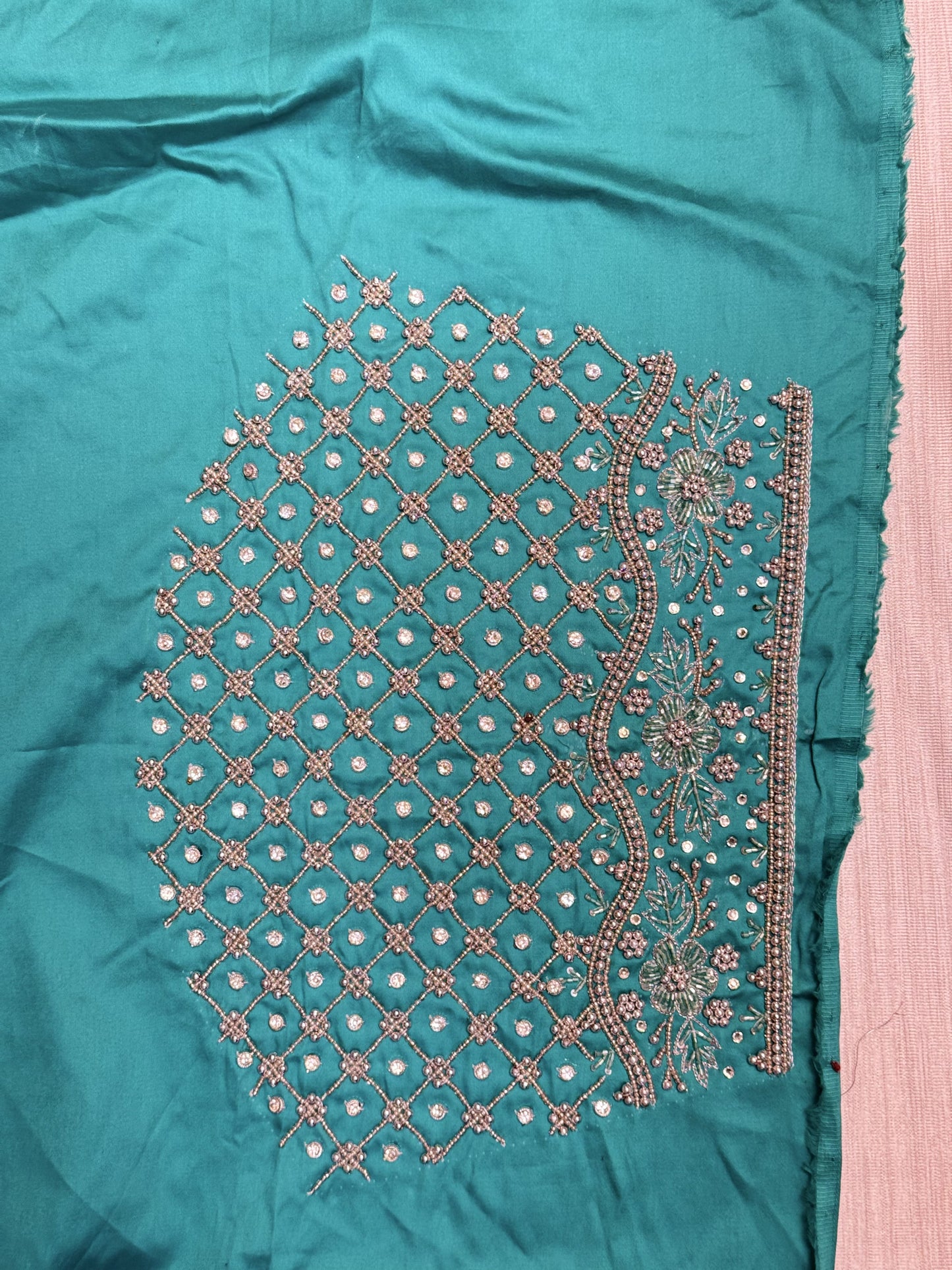Rama Green Hand Work Blouse
