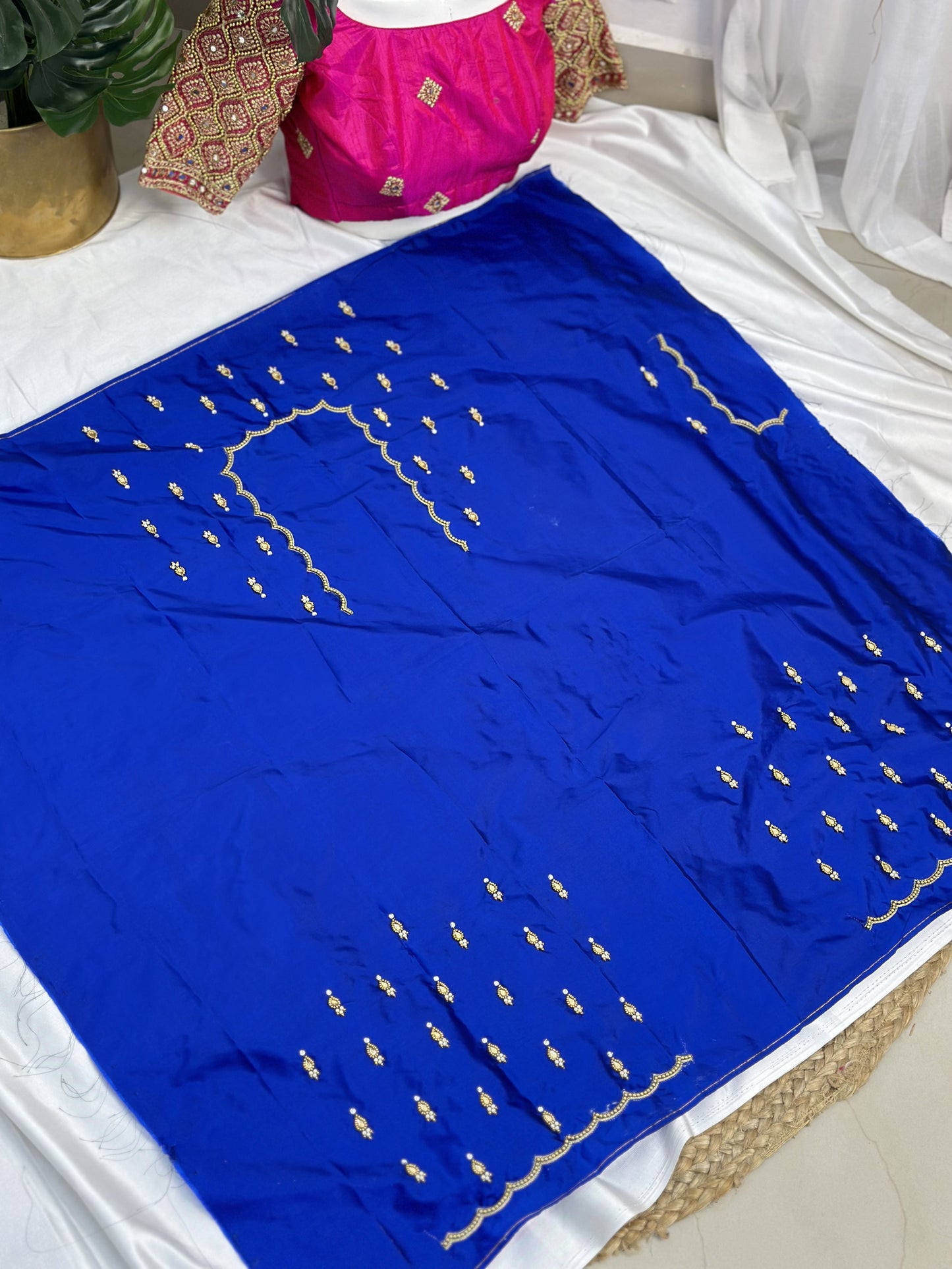 Blue Hand Work Blouse