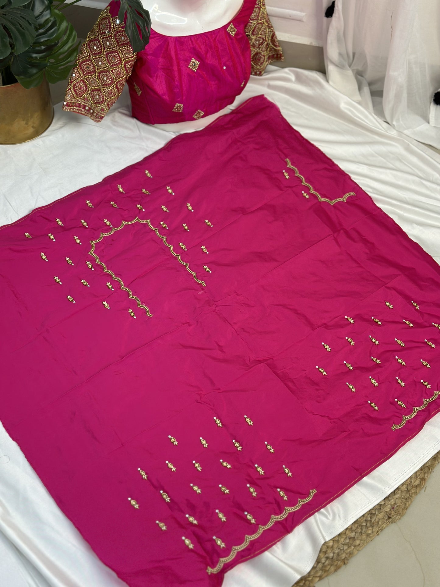 Pink Hand Work Blouse