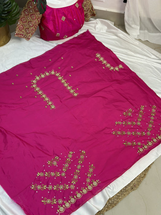 Pink Hand Work Blouse