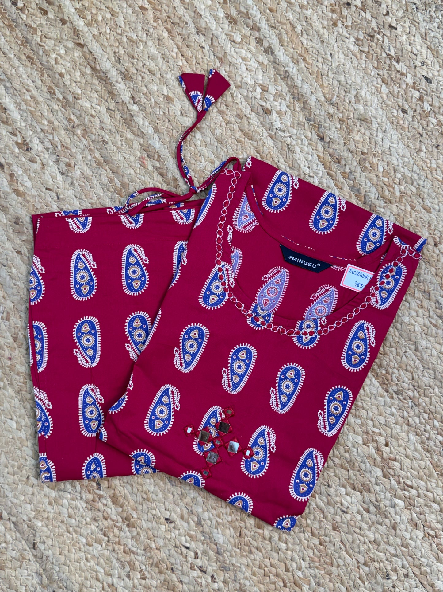 Wine Pink Co-ord Set