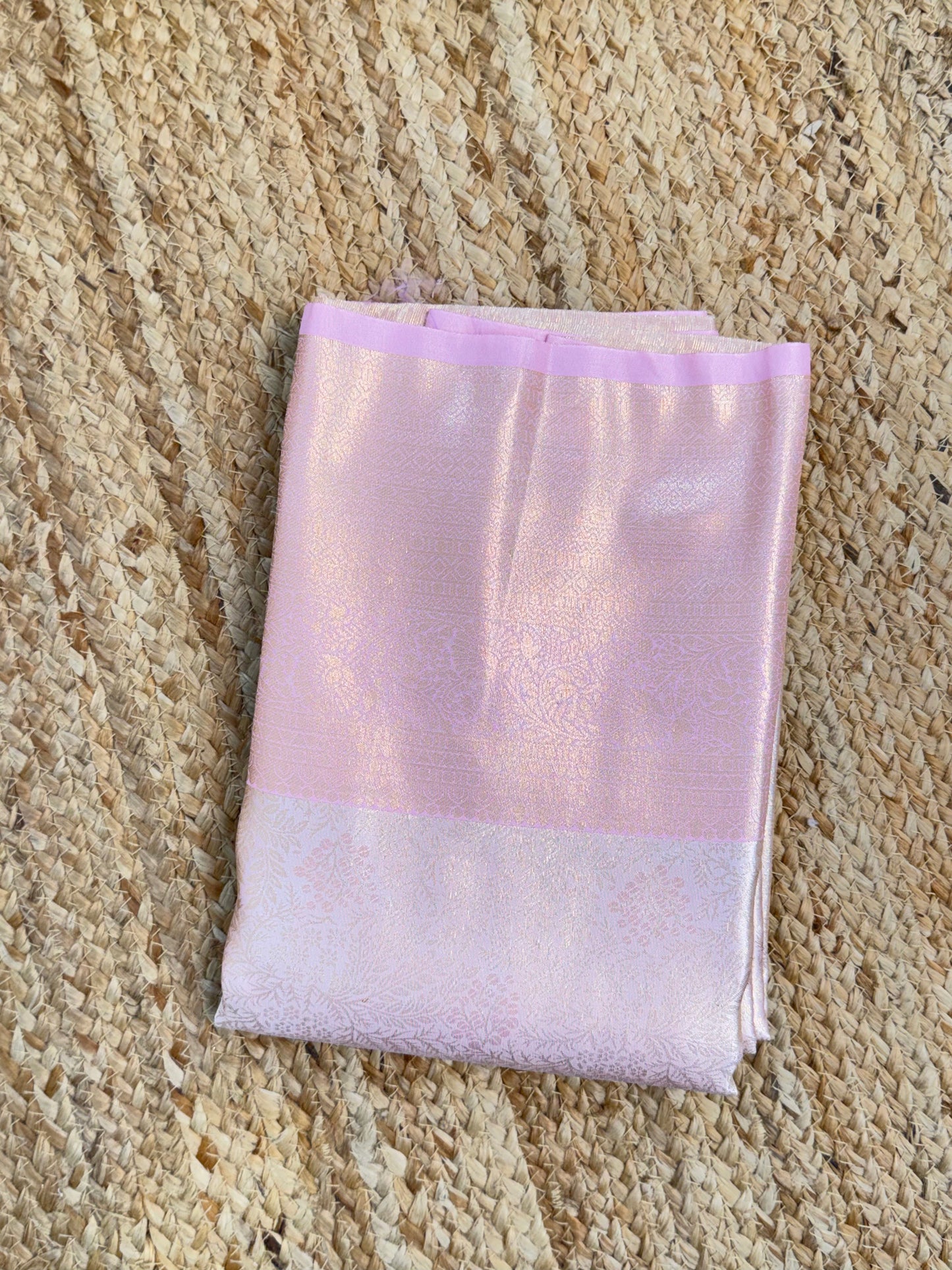 Pink Tissue Saree