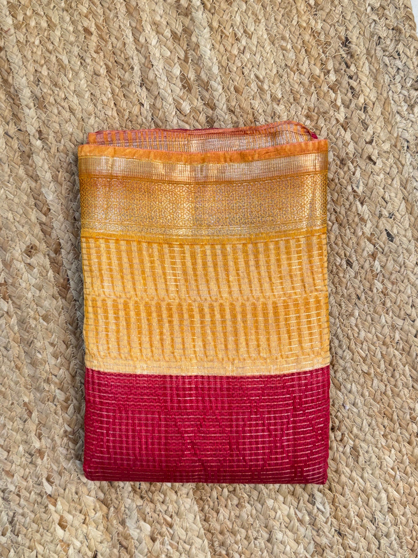 Red Semi Silk Saree